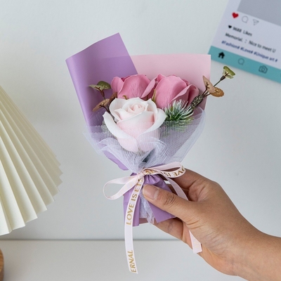 Fête de la Déesse Créatif Paquet de fleurs éternelles Simple et exquis Mini Paquet Cadeau