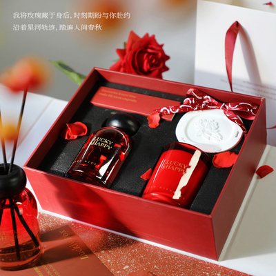 Impression à écran de soie Aromathérapie à l'intérieur Pendentif pour l'année Aromathérapie bougie ensemble cadeau