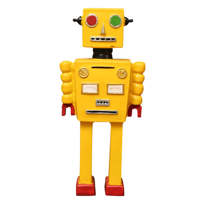 Décorations de fenêtres et artisanat pour la fête des pères Décorations de modèles de robots rétro
