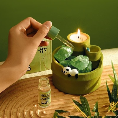 Produits de bureau ensemble de bougies d'aromathérapie sans feu Impression couleur pour les graphiques 1 couleur