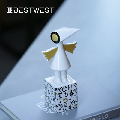 L'occasion de la fête des pères Ada Crow décoration en céramique glacée colorée de Monument Valley