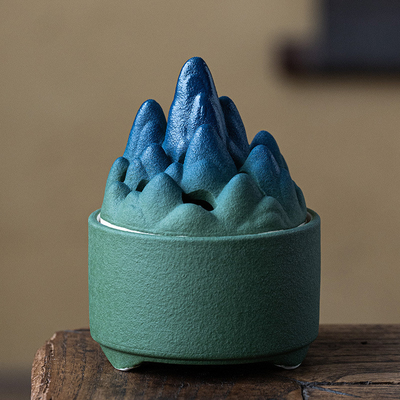 Activités Décoration de bureau Création de poterie brute Mountain View brûleur d'encens