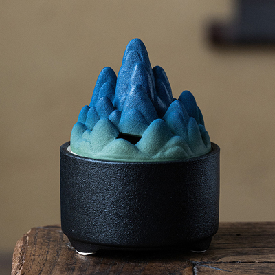 Activités Décoration de bureau Création de poterie brute Mountain View brûleur d'encens
