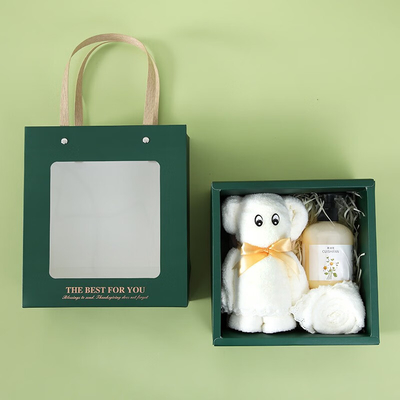Sports et jeux serviette cadeau boîte serviettes carré serviettes crème à main cadeau idéal pour la fête des femmes