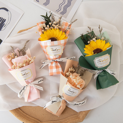 4 couleurs graphiques imprimées festival Bouquet fleur de savon parfait pour le retour à l'école cadeau