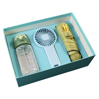 Ventilateur petit et parapluie en verre de paille gradué