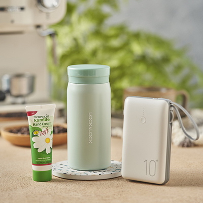 Le Kou Life cadeau ensemble isolation tasse 200 ml Mobile Power Hand Cream pour remercier les cadeaux