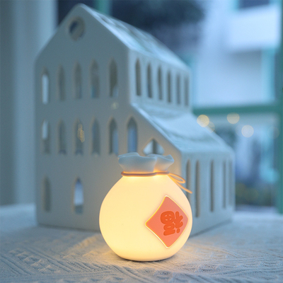 Cadeau de fête Créatif Sac de chance LED Tempérée Atmosphère Lumière avec deux niveaux de diminution de luminosité