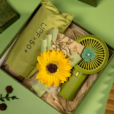 Logo personnalisé Boîte cadeau à texture rétro de forêt Souvenir idéal pour les hôtels