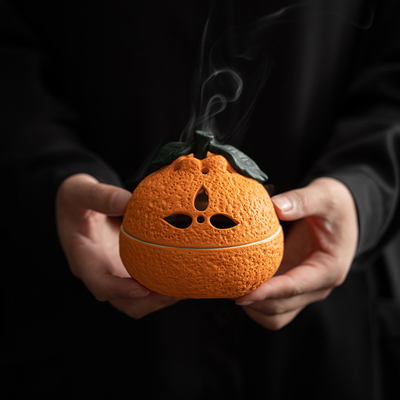 Le poêle d'aromathérapie orange Dajidali est indispensable pour l'ameublement et la détente à la maison