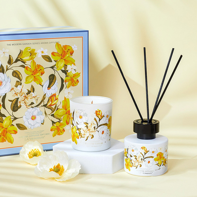 Logo du client Boîte cadeau aromathérapie ensemble bougie d'huile essentielle pour les femmes Souvenirs cadeaux
