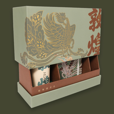 Cadeau de l'année Conception originale Cadeau de main et tasse isolée de style Dunhuang avec le logo du client
