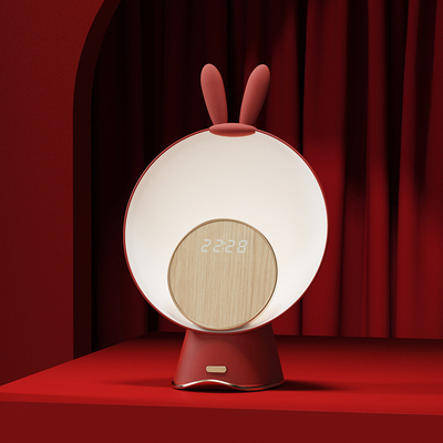 Hôtel et Resort Chinois Rouge Charge sans fil 15W haut-parleur Bluetooth avec lumière atmosphérique