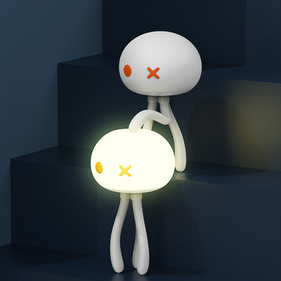 Logo du client Méduse Silicone Nightlight avec support déformable multifonctionnel