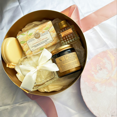Matériau écologique, ensemble de cadeaux rose personnalisé pour cadeaux de banquet et cadeaux de mariage