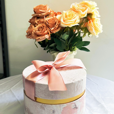 Matériau écologique, ensemble de cadeaux rose personnalisé pour cadeaux de banquet et cadeaux de mariage