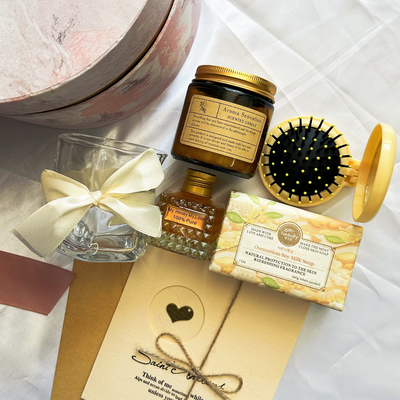 Matériau écologique, ensemble de cadeaux rose personnalisé pour cadeaux de banquet et cadeaux de mariage