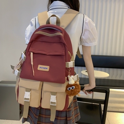 Tendance de blocage des couleurs Sac à dos de grande capacité cadeau de nouveauté idéal pour les hôtels et les centres de villégiature