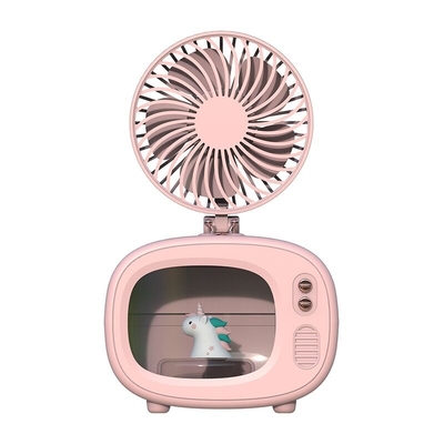 Cadeau d'été pour l'agriculture Humidificateur de télévision petit ventilateur Multifonctionnel et design mignon