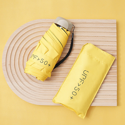Cadeau d'activité pour les employés Petit parapluie de poche portable avec 50% de protection solaire
