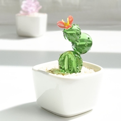 Promotion Décorer des cadeaux Ornements en verre pour les cactus succulents et les plantes en pot