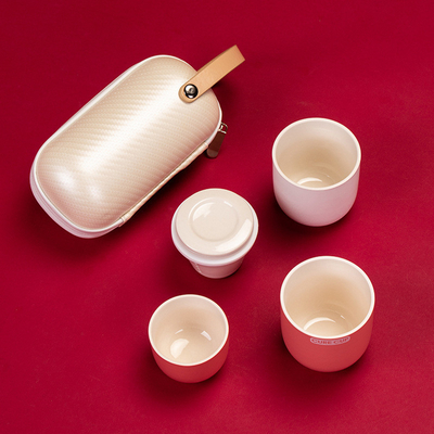 Capsule créative Coupe rapide Voyage Kung Fu Set de thé pour les graphiques 1 couleur Impression couleur