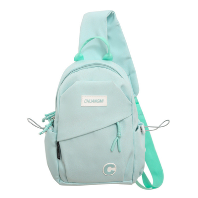 2 Impression en couleur Sacs à poitrine de mode sac à épaule de sport léger pour cadeau aux employés