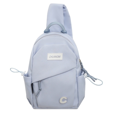 2 Impression en couleur Sacs à poitrine de mode sac à épaule de sport léger pour cadeau aux employés