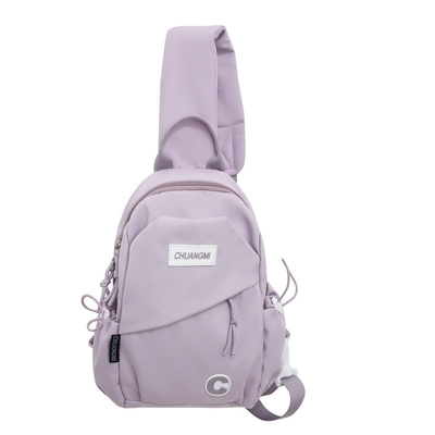 2 Impression en couleur Sacs à poitrine de mode sac à épaule de sport léger pour cadeau aux employés