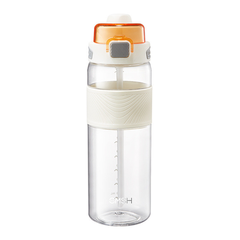 Agriculture été tasse à double verre avec couvercle ouvert tasse de paille 700 ml tasse d'eau de mode cadeau