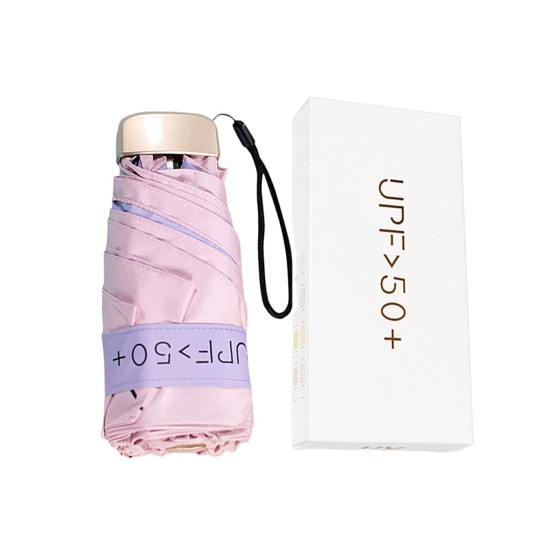 Colorisée avec le logo du client, colle ultra légère, parapluie de poche, 50% de réduction.