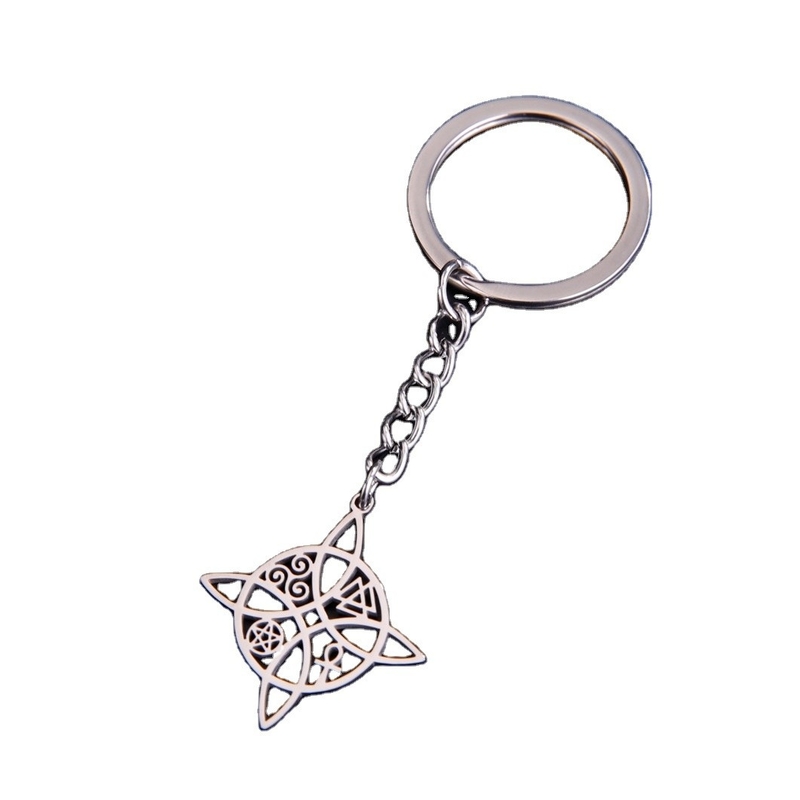 Ensemble cadeau de porte-clés en acier inoxydable pour la fête des mères 2024 Sorcière/Nœud Acrylique 2cm*15cm