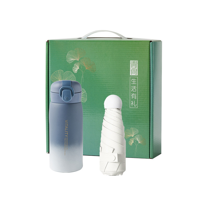 Ensemble de cadeaux pour les employés, ensemble de deux pièces, avec logo personnalisé et tasses isolantes