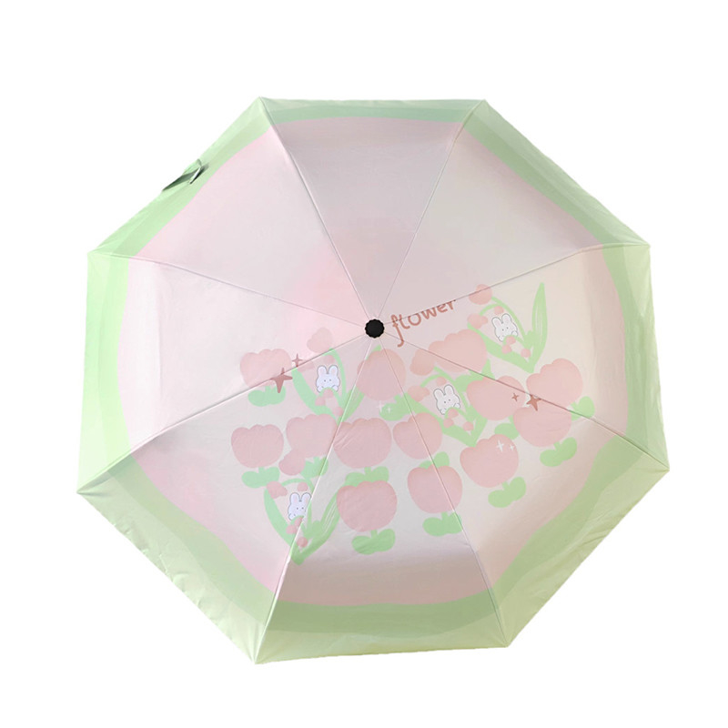 1 Impression en couleur Parapluie en caoutchouc noir Pour les cadeaux de mariage