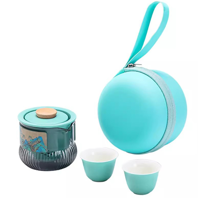 Ensemble de tasses Qianshan Kuaike Portable Souvenir pour le thé de style national