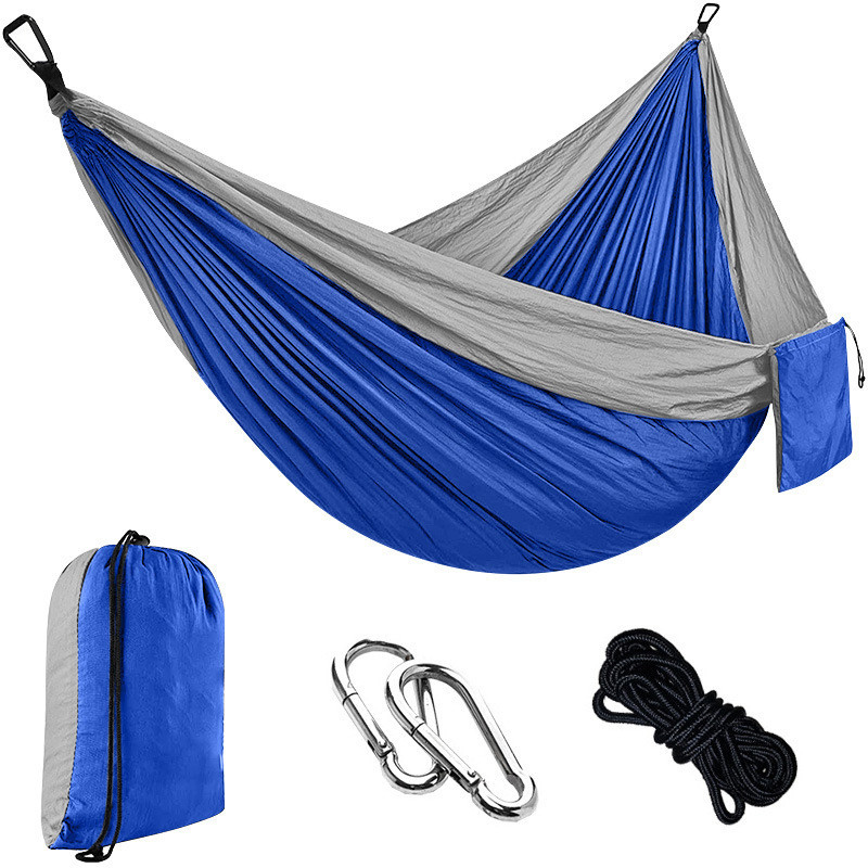 Chaise de camping multi-couleurs pour les loisirs en plein air Parachute Tissu hamac Matériau en nylon