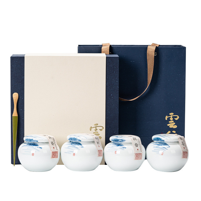 Longjing Jin Junmei Tieguanyin et Zhengshan Petites espèces de thé boîte cadeau pour les clients
