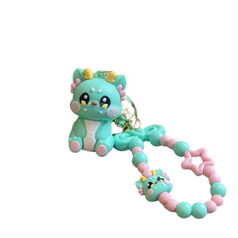 3.5cm*5cm PVC Dragon Keychain mignon petit cadeau pour sac à dos Chaîne suspendue inclus