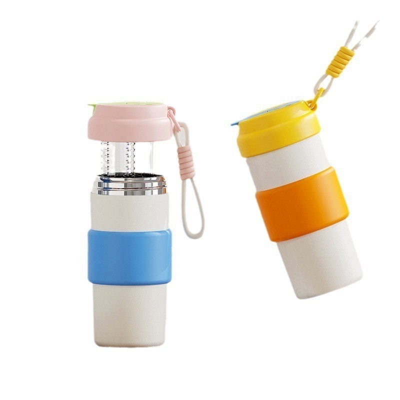 1 Impression graphique couleur créative en contraste couleur isolation tasse pour le café portable