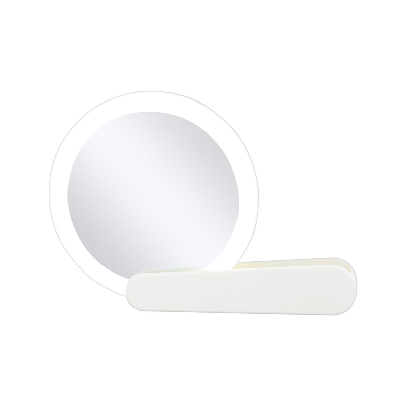 Un magnifique miroir de maquillage LED portable pliable avec impression UV