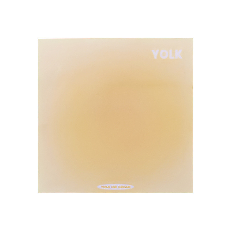 Logo du client Jaune d'œuf Gradient Autocollants de couleur solide pour les notes de bureau Changement de couleur