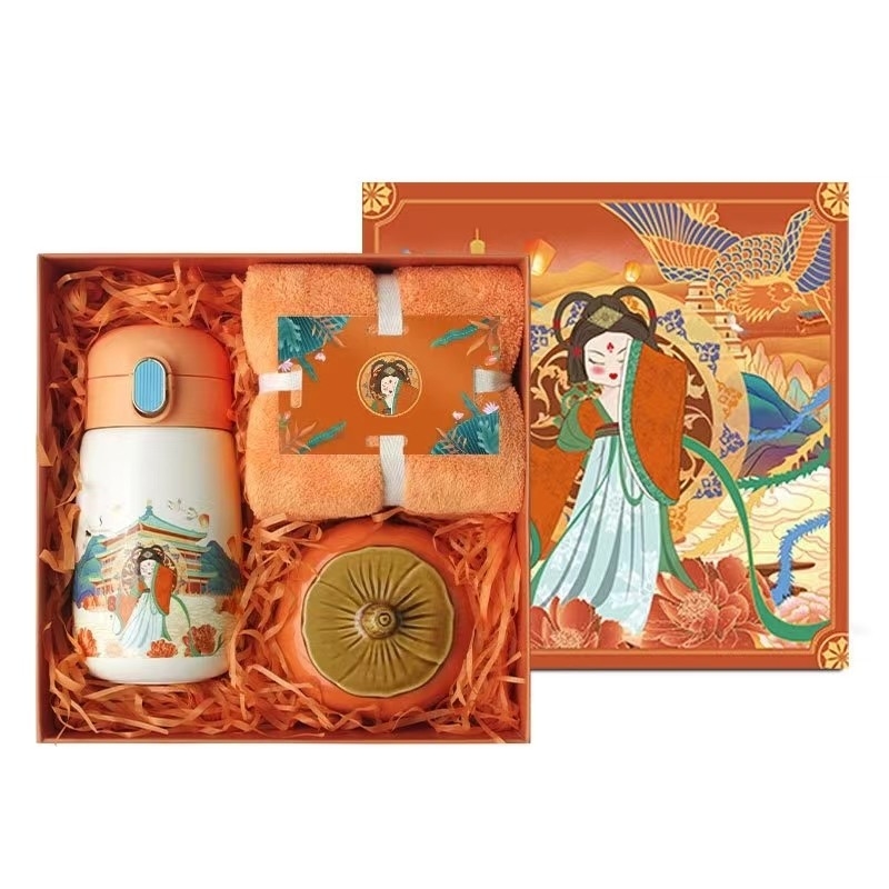 1 Impression graphique couleur Caractéristiques culturelles Ensemble cadeau Logo personnalisé Accepté