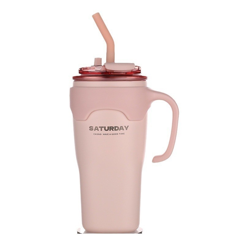 Cadeau d'activité de tasse à café à double boisson portable de grande capacité à haute valeur esthétique