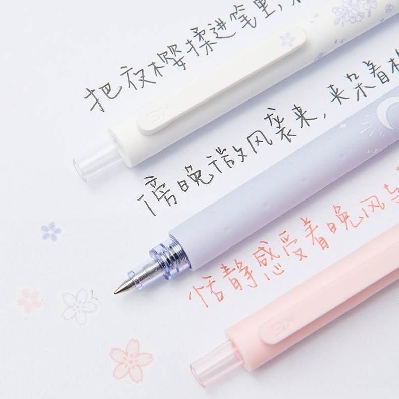 L'agriculture de haute apparence La nuit sur le bord de la route Sakura Neutral Pen 3 Pack pour le bureau