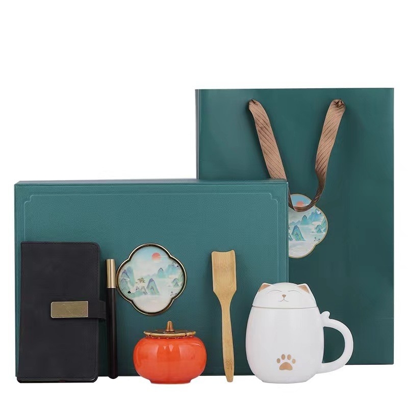 Renforcez le moral de l'équipe avec notre ensemble cadeau de Pâques tasse de bureau en céramique et souvenir atmosphérique