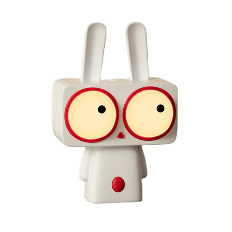 Bobi Lapin Dormant Nuit Lumière personnalisée de dessin animé de bureau Lumière pour le jour des imbéciles d'avril