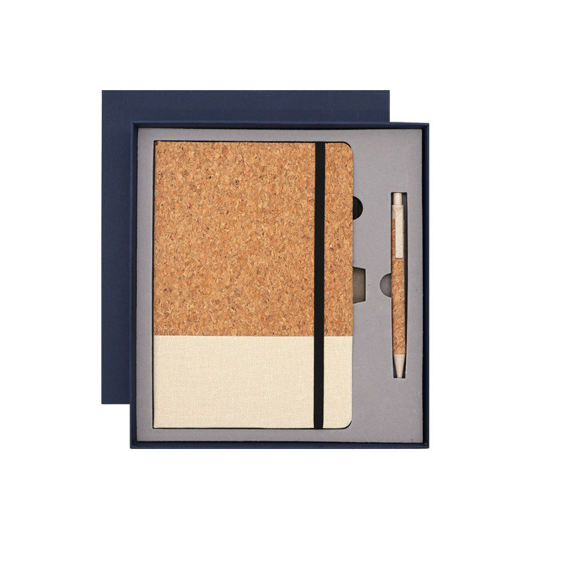 Office Cork Créatif PU Splicing Carnet d'affaires Ensemble de l'occasion de Thanksgiving