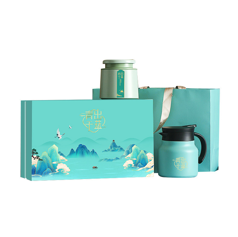 - Set de thé de style chic boîte cadeau Set 304 Thé à thé cuit Zhengshan Petit thé noir pour les cadeaux