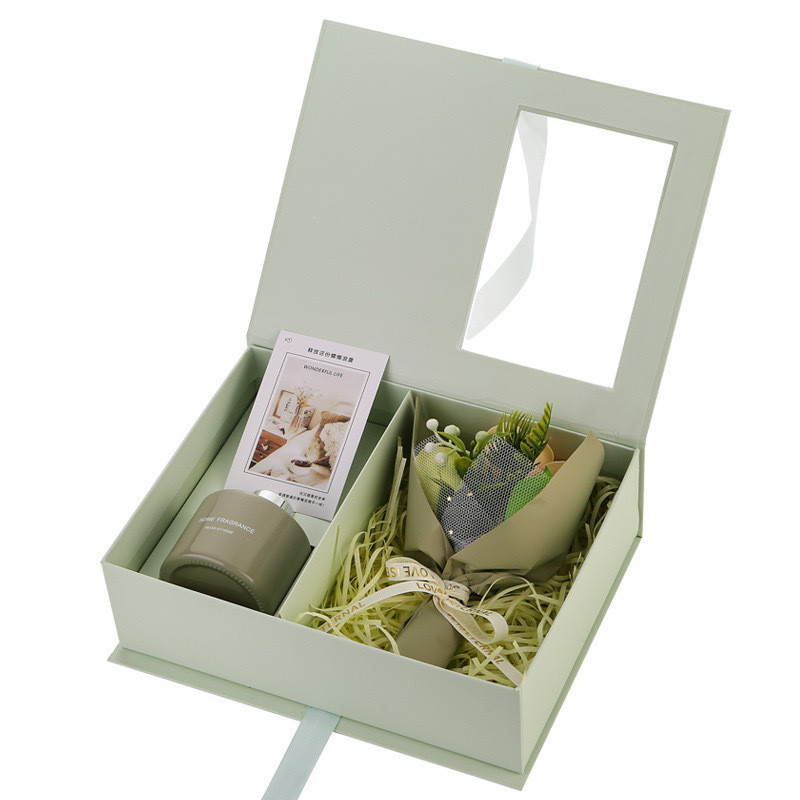Boîte cadeau avec bouquet de œillets Le cadeau parfait pour les enseignantes et les mères pour leur jour spécial