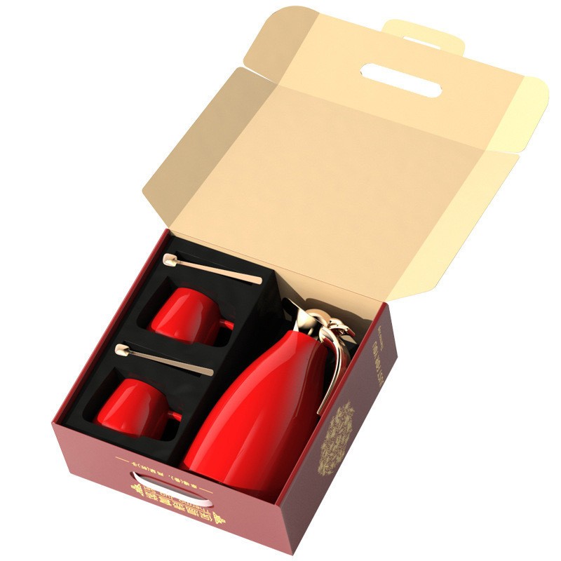 Réunion annuelle Bien-être des employés Cadeau 1 Coloris graphiques Set de thé pour les affaires pratiques